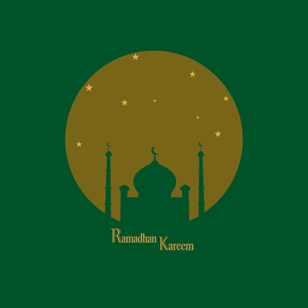 Vector ramadan kareem logo backgron sjabloon