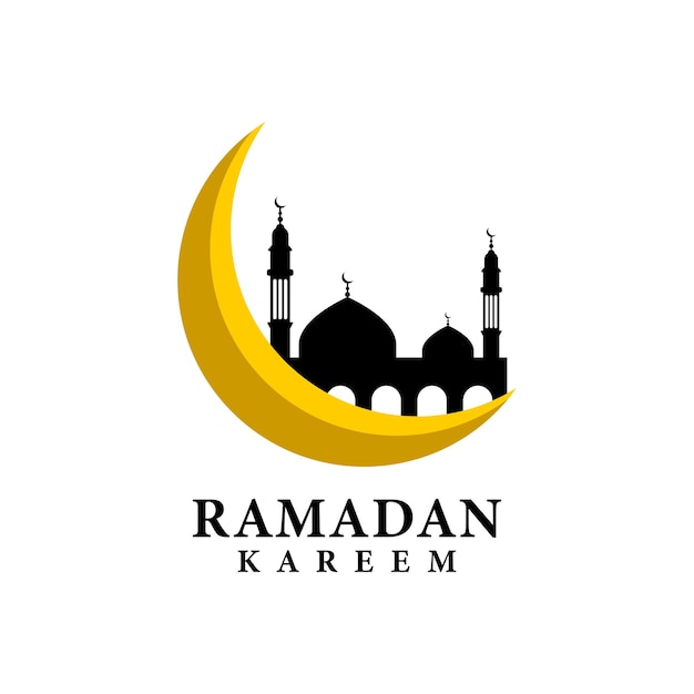 Ramadan kareem logo design template