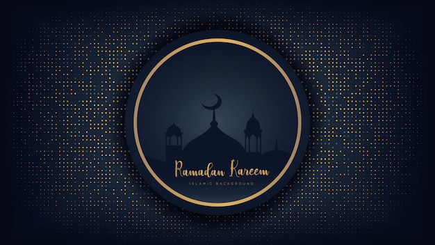 Sfondo di lusso di ramadan kareem.