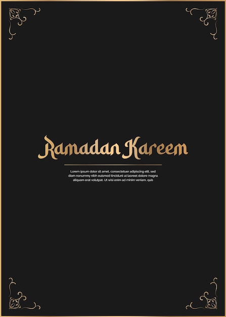 Ramadan Kareem luxury floral ornamental background