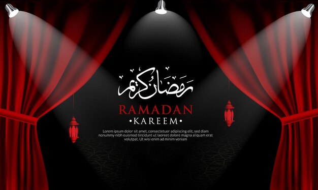 Ramadan Kareem luxury ornamental Islamic background