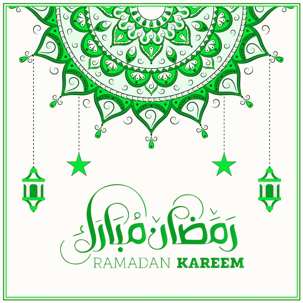 Ramadan Kareem Mandala met sterren