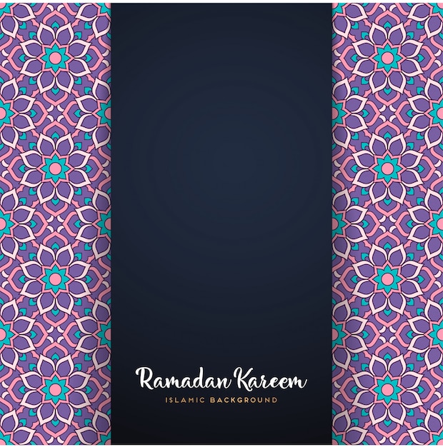 Ramadan kareem mandala motif