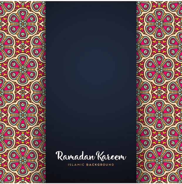 Ramadan Kareem mandala motif