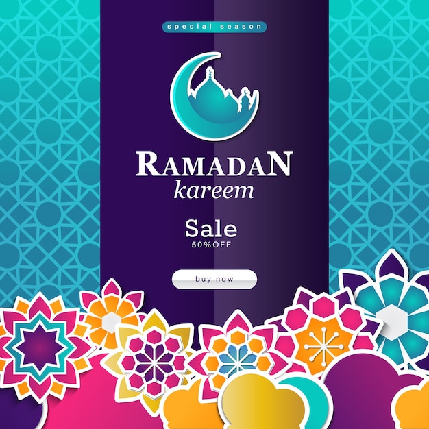 Offerta di vendita del mese di ramadan kareem