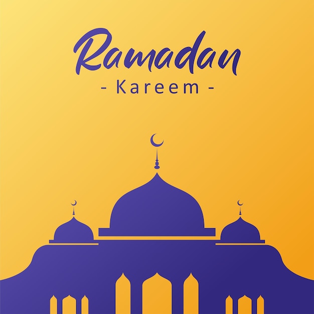 Ramadan kareem moskee festival achtergrond