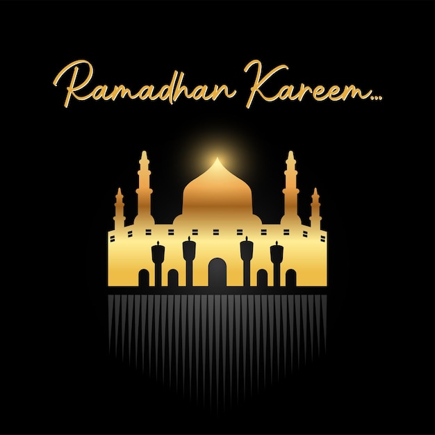 Ramadan kareem moskee poster