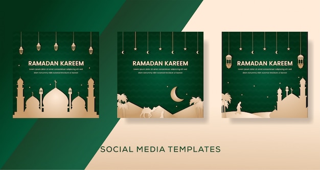 Ramadan kareem-moskeeontwerp