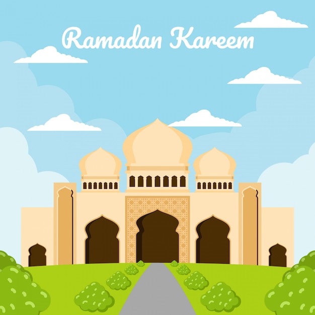 Ramadan Kareem Mosque Background