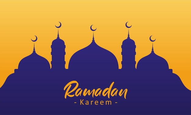 Вектор Фон фестиваля мечети рамадан карим