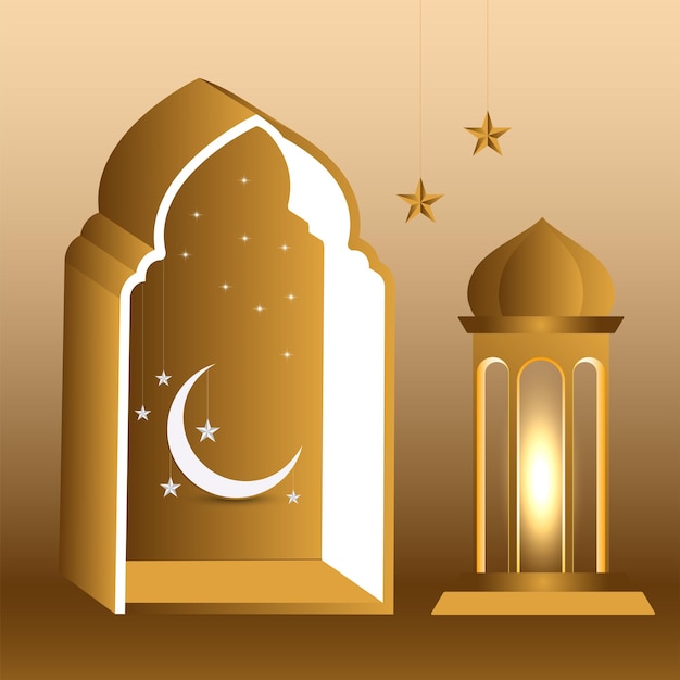 Ramadan kareem Occasion Islamic Greeting Banner