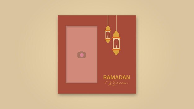Ramadan Kareem ontwerpt achtergrondsjabloon voor islamitische begroetingen Sociale media