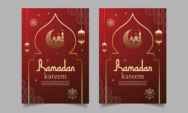 Ramadan kareem poster design template