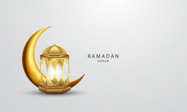 Ramadan Kareem poster, met prachtig versierde lantaarns illustratie