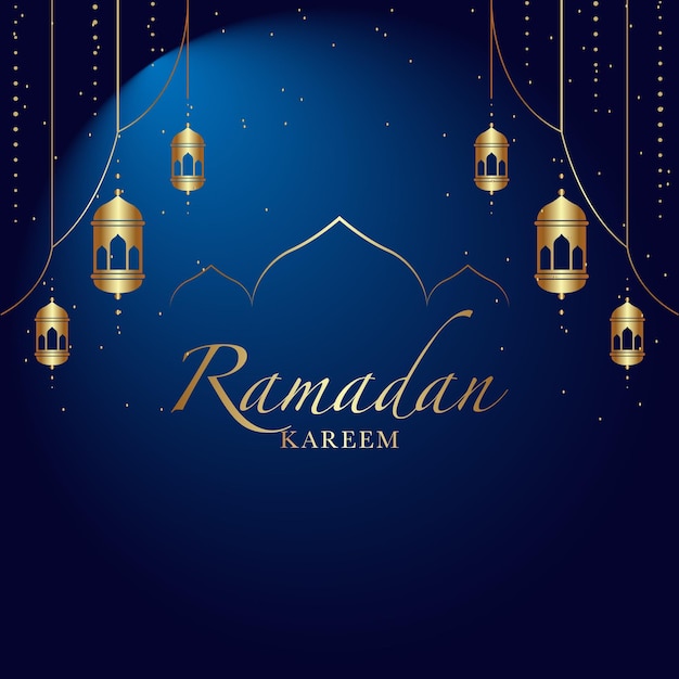 Ramadan Kareem poster ontwerp vector illustratie voor islam vasten festival evenement