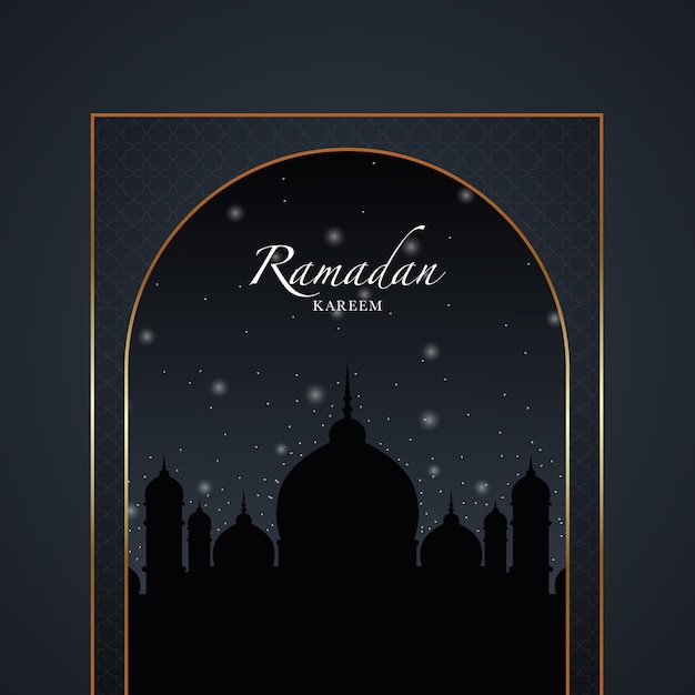 Ramadan Kareem poster ontwerp vector illustratie voor islam vasten festival evenement