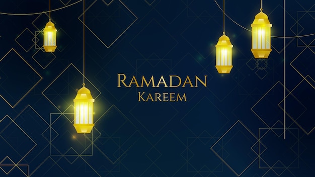 Vettore poster di ramadan kareem