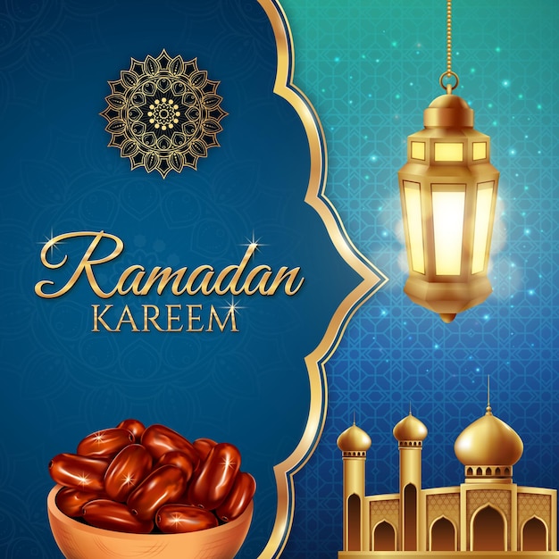 Ramadan kareem-postontwerp