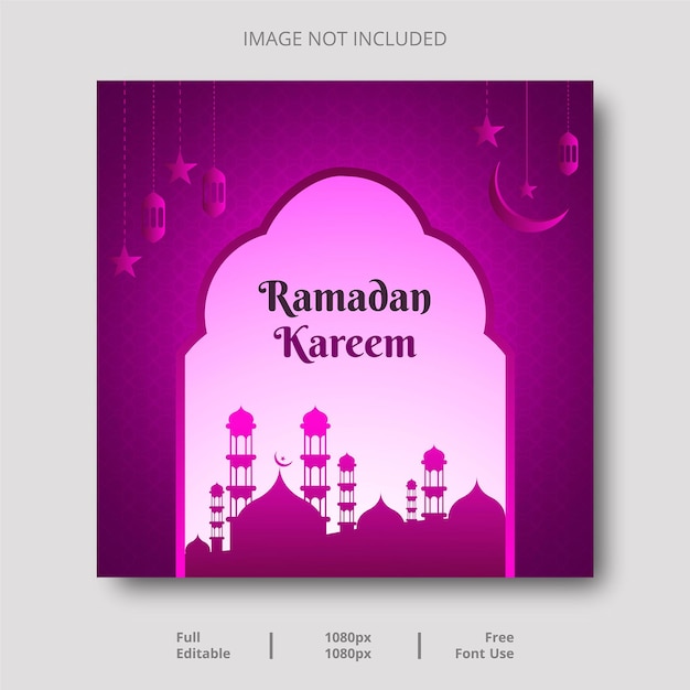 Vector ramadan kareem ramadan sale social media post-sjabloonontwerp