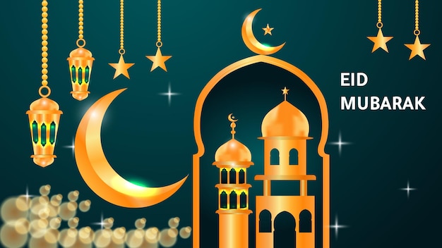 Ramadan kareem ramadhan o eid mubarak da parte dei musulmani che salutano lo sfondo