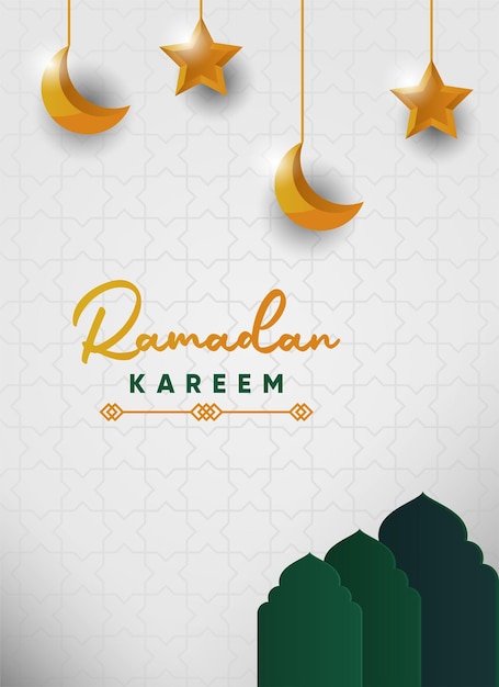 Ramadan Kareem Simple Mosque