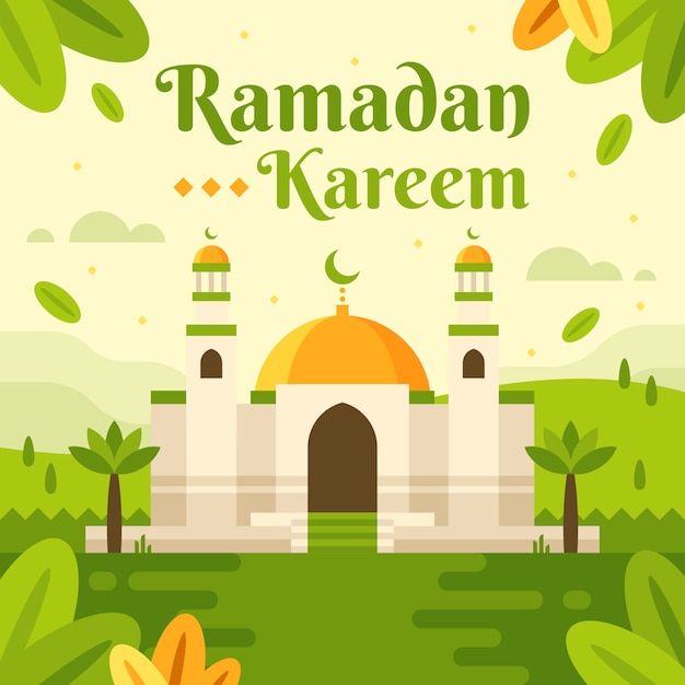 Ramadan Kareem sjabloon achtergrond