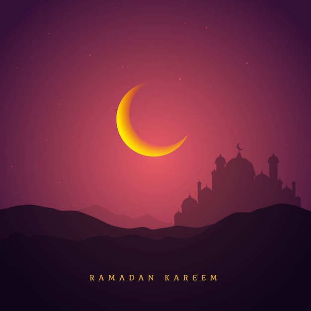 Ramadan kareem-sjabloon