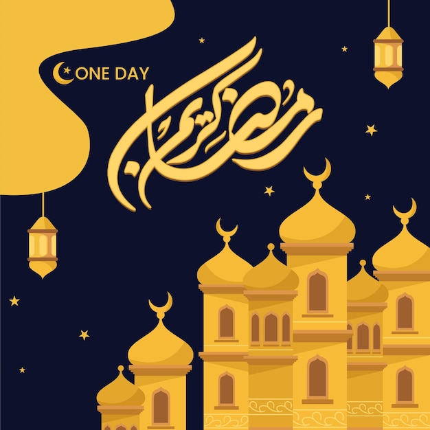 Vector ramadan kareem social media post 2024 high quality