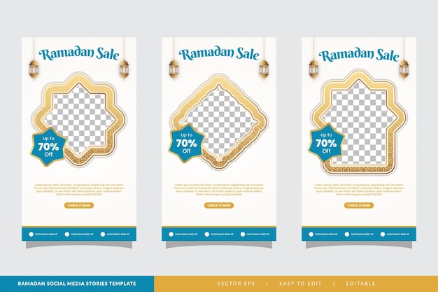 Ramadan Kareem social media stories greeting islamic background