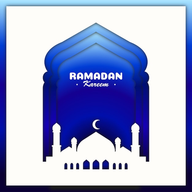 Vector ramadan kareem social media template