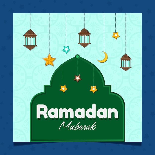 Modello di social media ramadan kareem