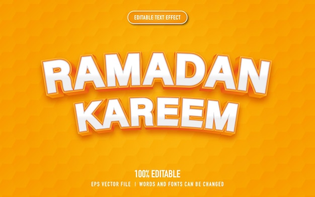 Ramadan kareem-teksteffect