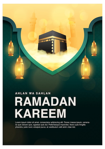 Modello di ramadan kareem