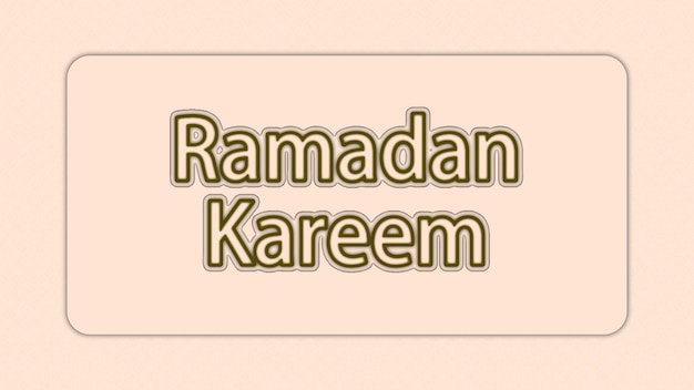 Ramadan Kareem text effect vectors design,