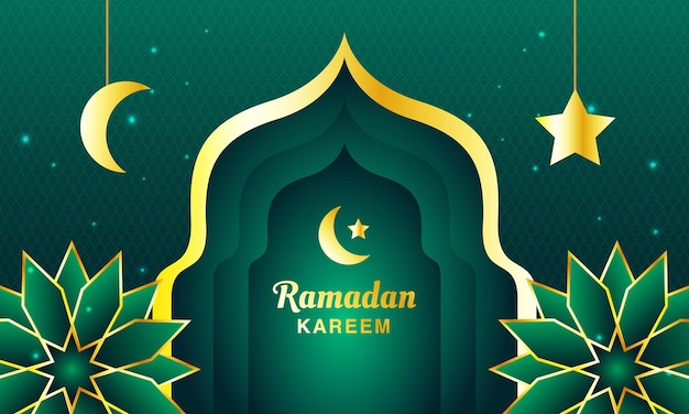 Ramadan kareem traditional islamic festival religious web banner template