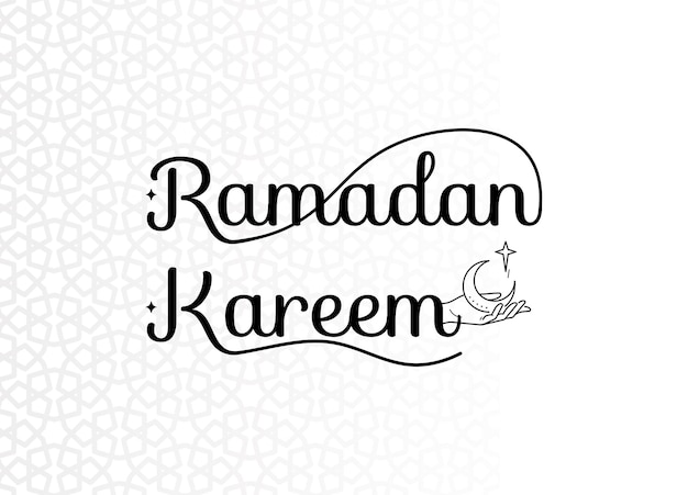 Ramadan Kareem typografie