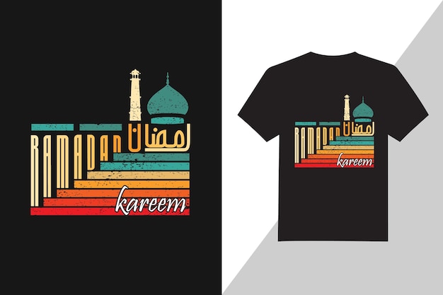 Vector ramadan kareem typography victor t-shirt design