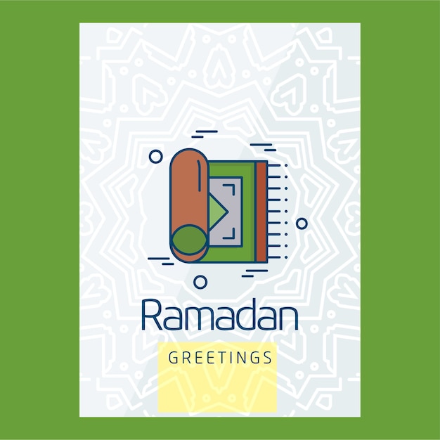 Vettore ramadan kareem typogrpahic e design creativo vettoriale