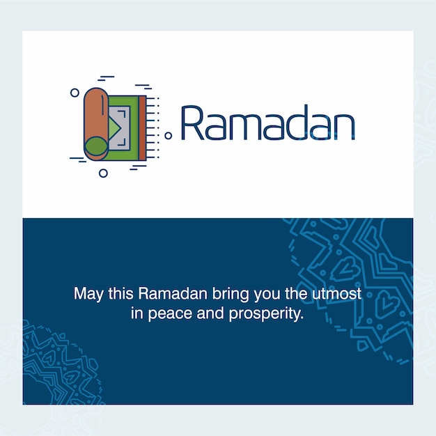 Ramadan Kareem typogrpahic and creative design vector 