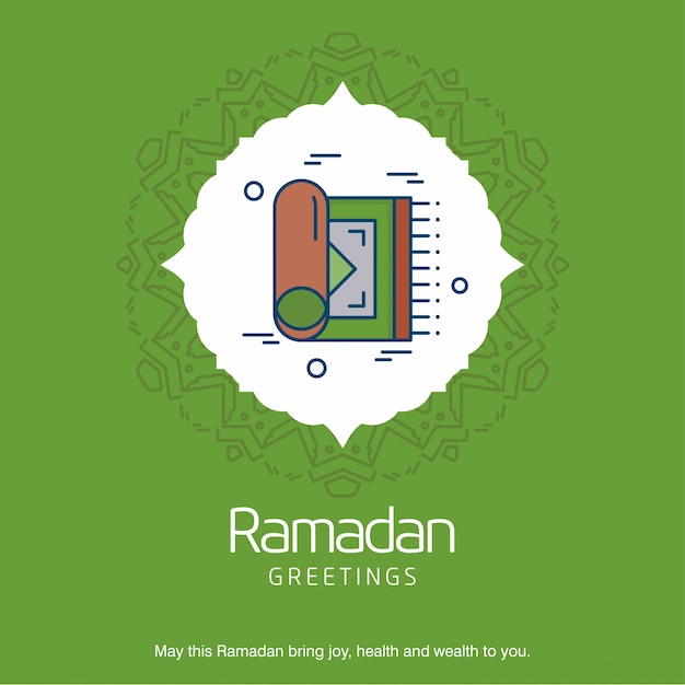 Ramadan Kareem typogrpahic en creatief ontwerp vector