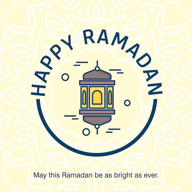 Ramadan Kareem typogrpahic with creative design vector