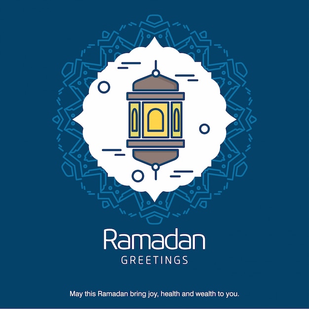 Vector ramadan kareem typogrpahic with creative design vector