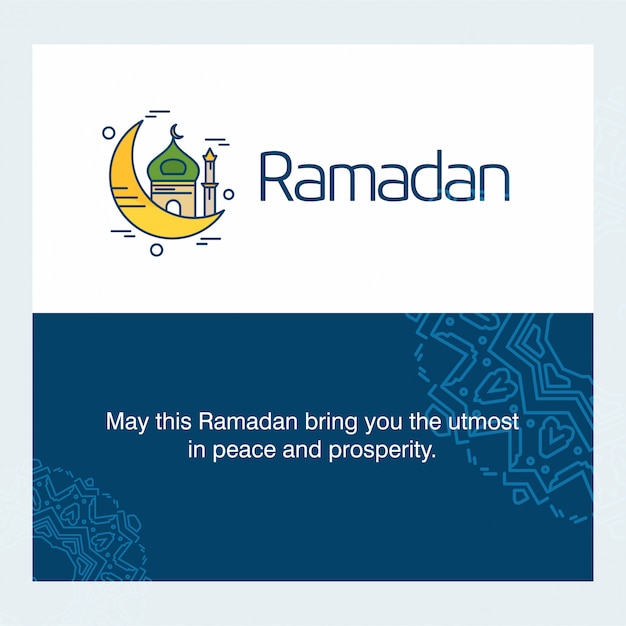 Ramadan Kareem typogrpahic с креативным вектором дизайна