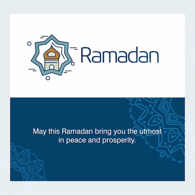 Ramadan kareem typogrpahic con il vettore di disegno creativo