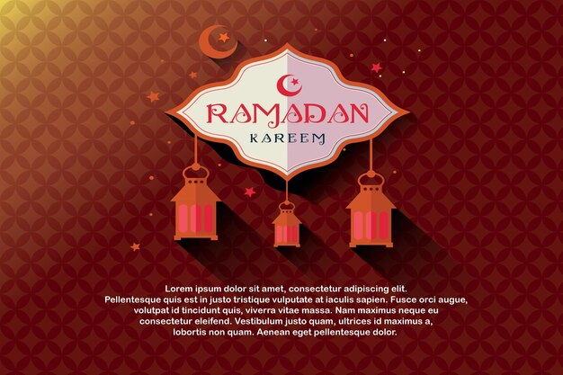 Ramadan kareem vector design