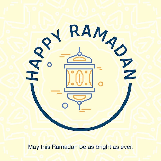 Ramadan kareem vector greeting card background