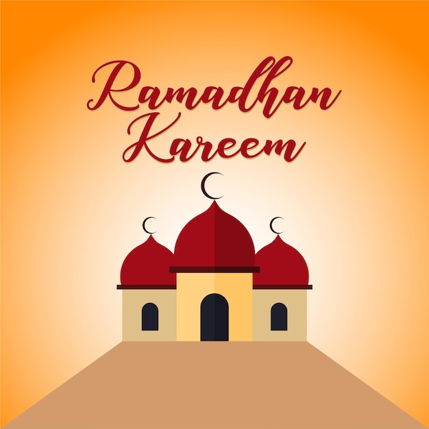 Ramadan kareem vector illustratie ontwerp premium