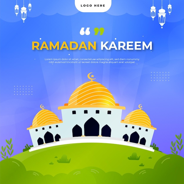 Ramadan kareem vierkante afbeelding