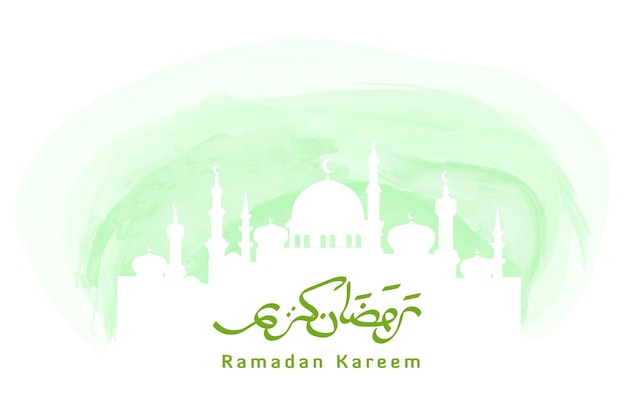 ramadan kareem watercolor template background