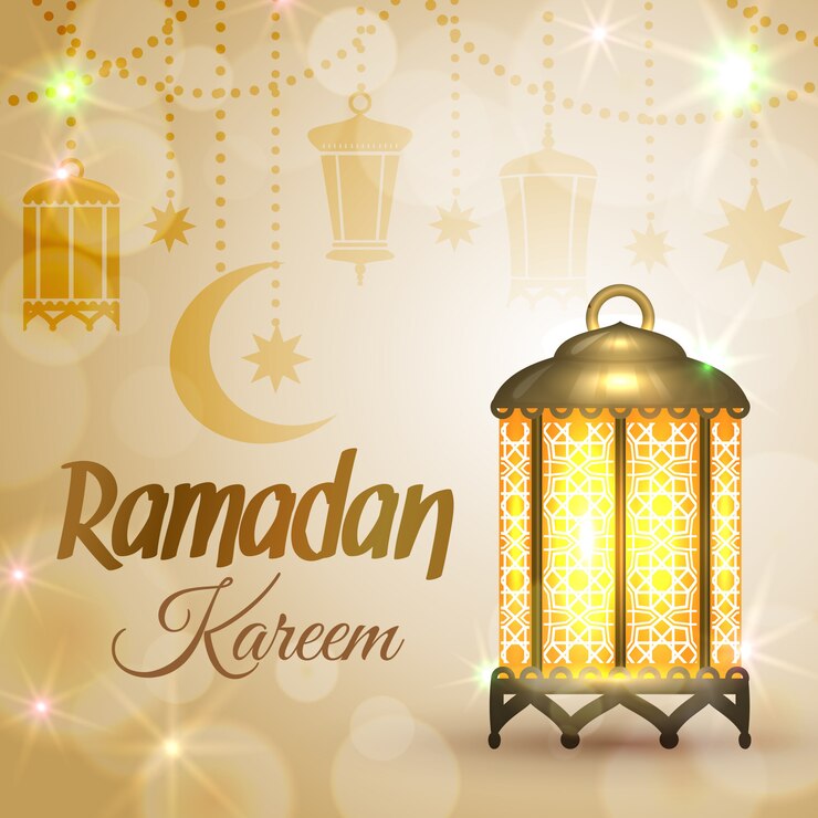 Ramadan Kareem-wenskaart. Islamitische lantaarnlamp. Illustratie voor islamitische heilige maand Ramadan.